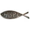 "Hope" Brass Fish Door Sign